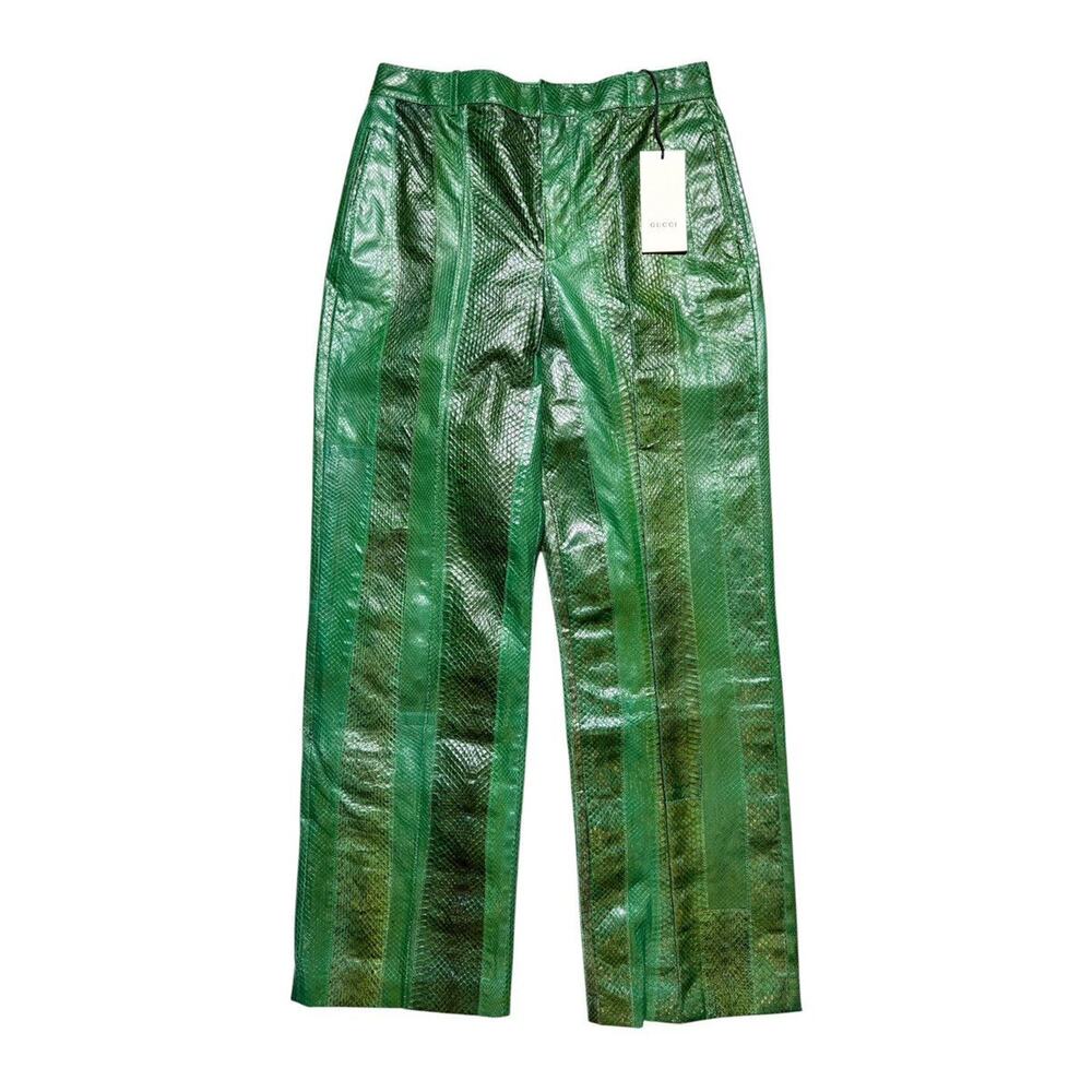 $7,000 FW19 runway python leather pant